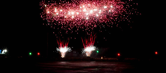 Spettacolo pirotecnico sul mare di Senigallia